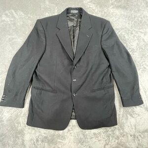 Vintage Gianfranco Ruffini‎ Mens 44R Black Cashmere Blend Blazer PR Macedonia